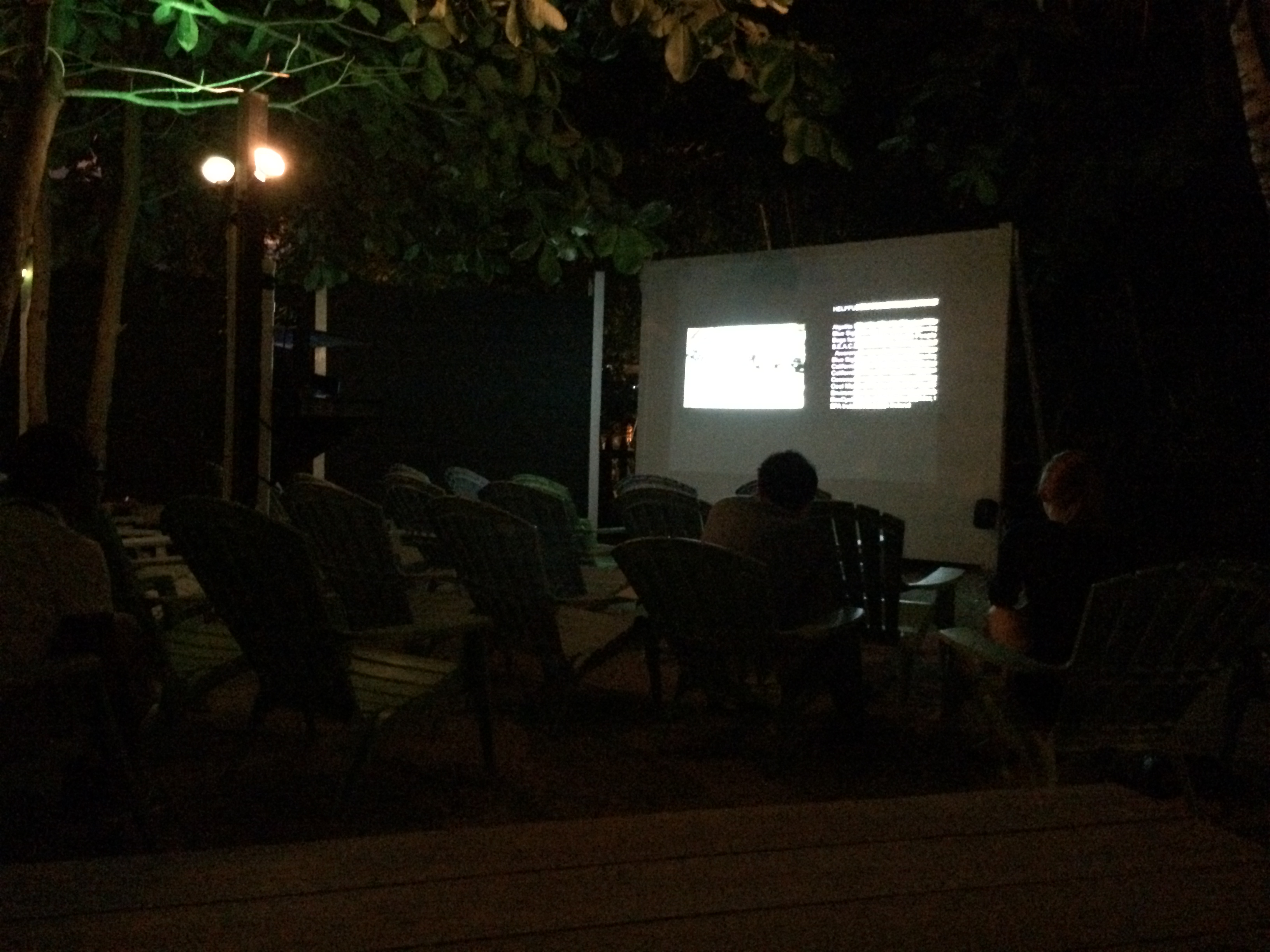 The Movie "Bag-it" was shown to the members of the community